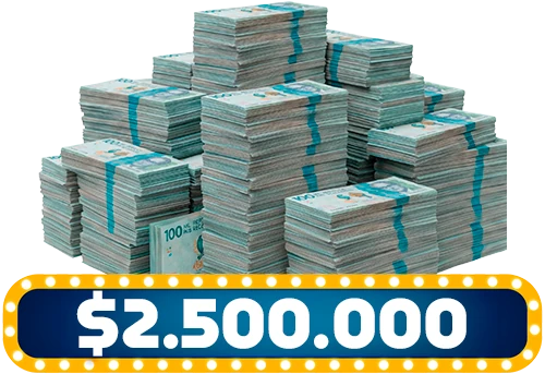 $2.500.000 en efectivo